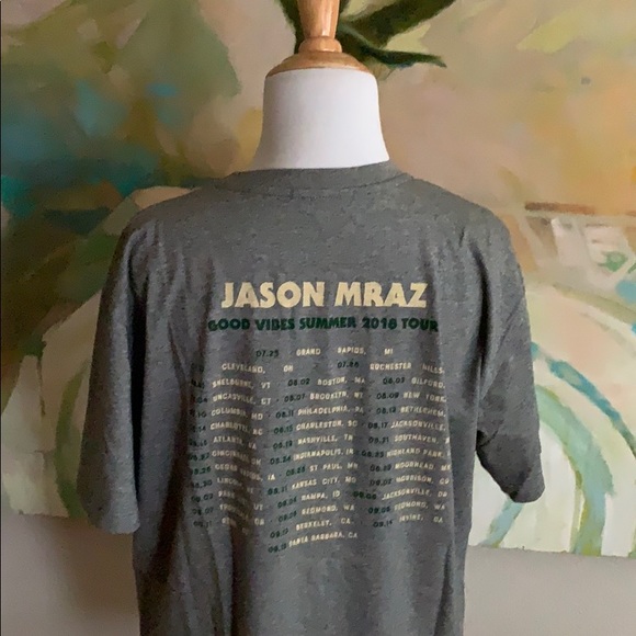 NWOT Jason Mraz Concert Tshirt 2018 Unisex Medium - Picture 3 of 15
